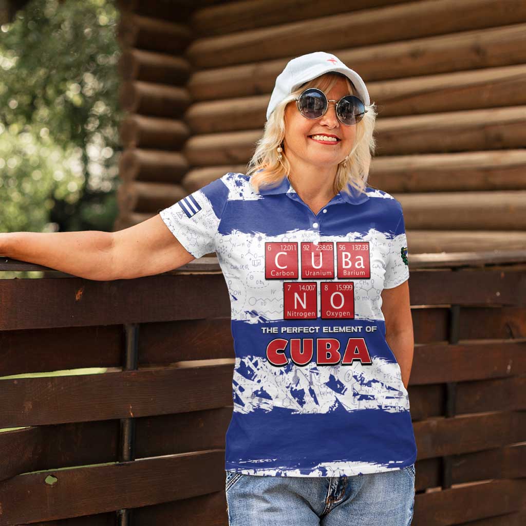 Cuba Women Polo Shirt Cubano The Perfect Element - Wonder Print Shop