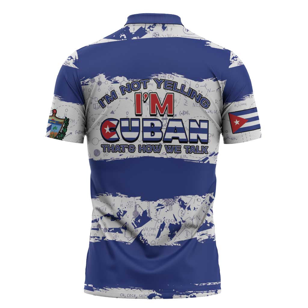 Cuba Zipper Polo Shirt Cubano The Perfect Element - Wonder Print Shop