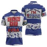 Cuba Zipper Polo Shirt Cubano The Perfect Element - Wonder Print Shop