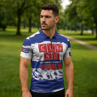 Cuba Zipper Polo Shirt Cubano The Perfect Element - Wonder Print Shop