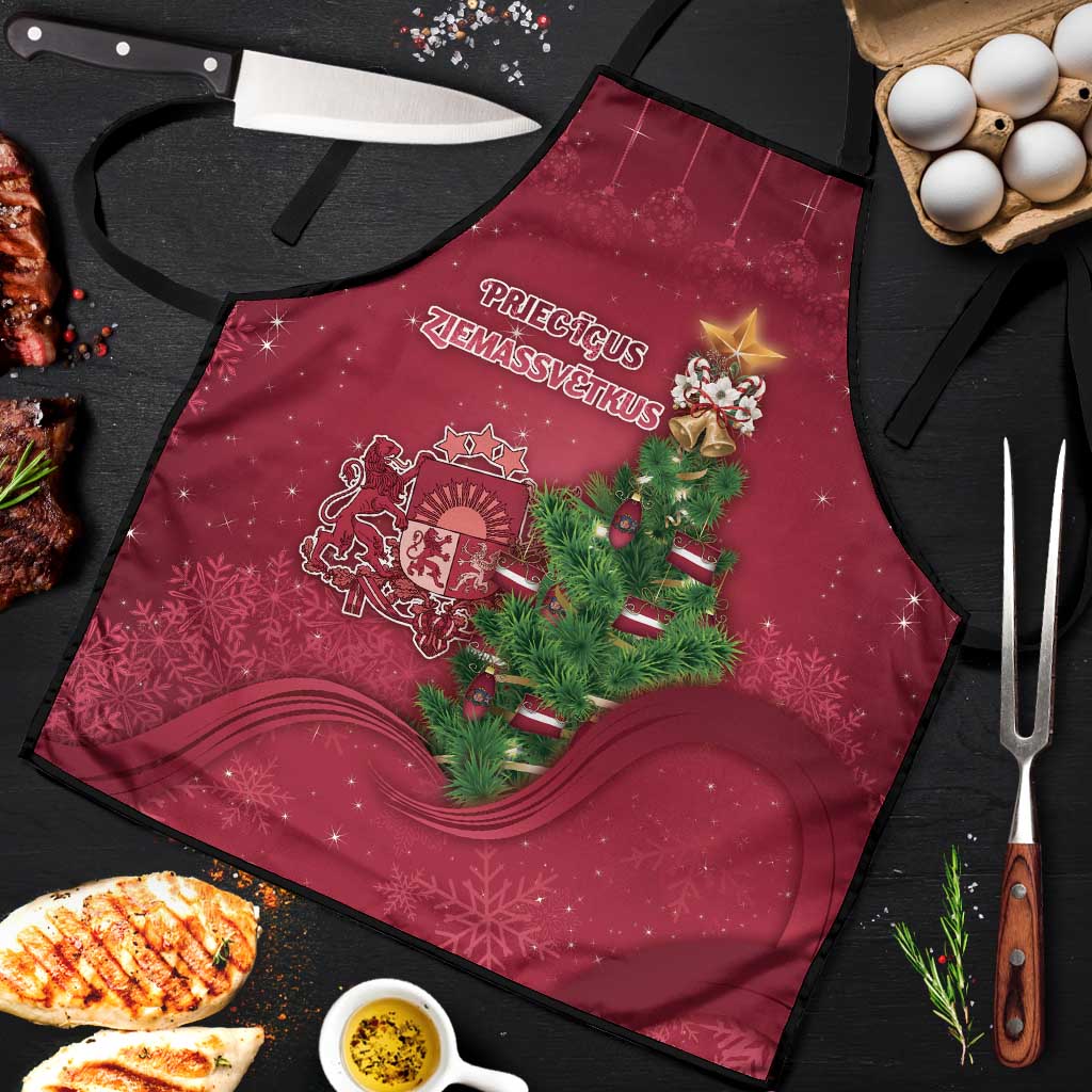 Latvia Christmas Apron Xmas Tree Latvija - Wonder Print Shop