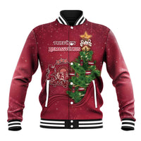 Latvia Christmas Baseball Jacket Xmas Tree Latvija - Wonder Print Shop