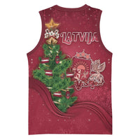 Latvia Christmas Basketball Jersey Xmas Tree Latvija - Wonder Print Shop