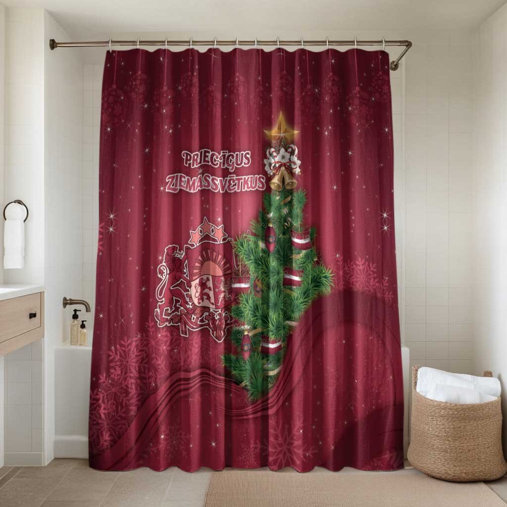 Latvia Christmas Bathroom Set Xmas Tree Latvija - Wonder Print Shop