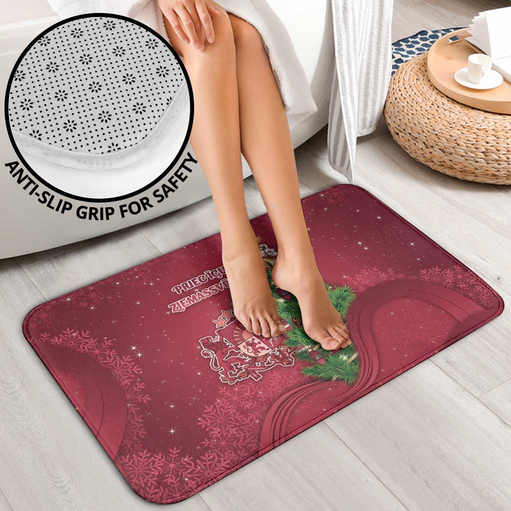 Latvia Christmas Bathroom Set Xmas Tree Latvija - Wonder Print Shop