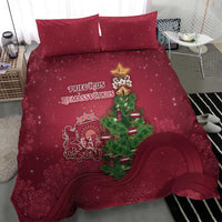 Latvia Christmas Bedding Set Xmas Tree Latvija - Wonder Print Shop