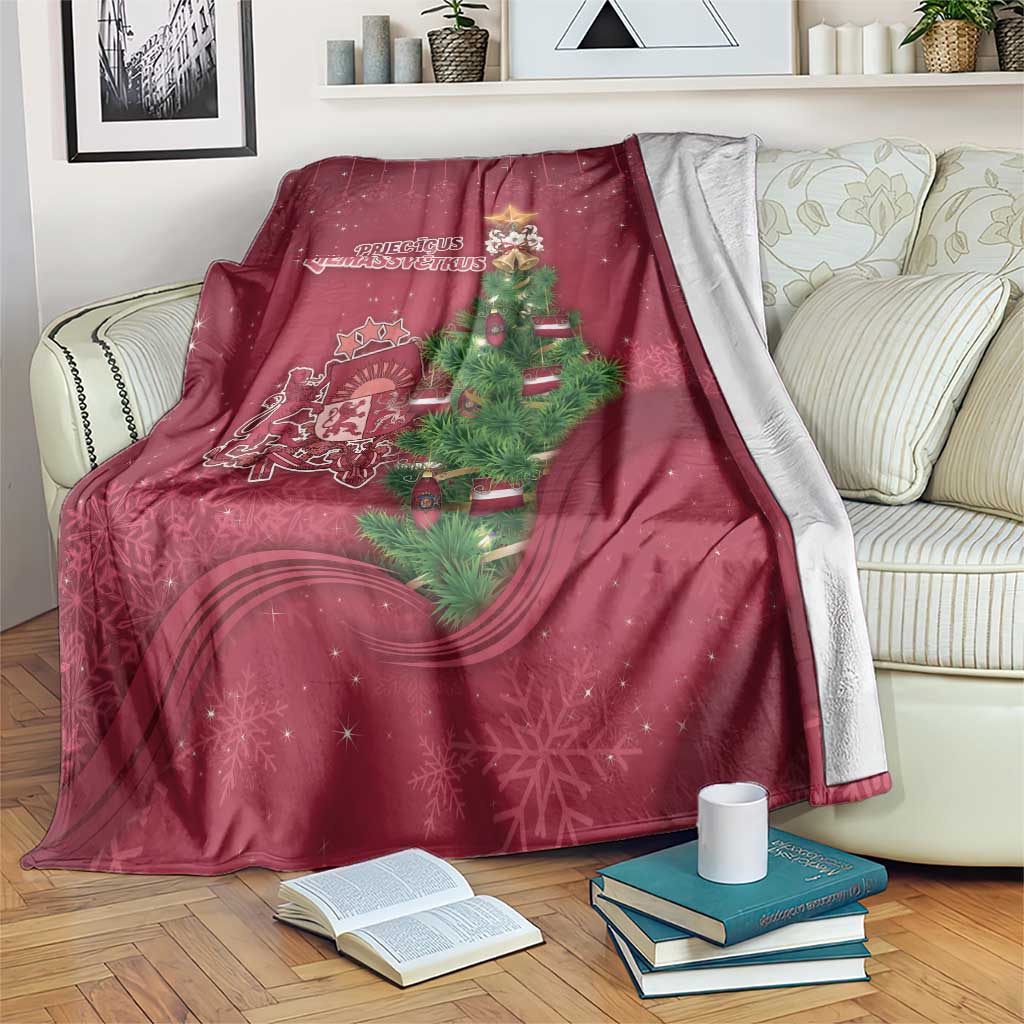 Latvia Christmas Blanket Xmas Tree Latvija - Wonder Print Shop