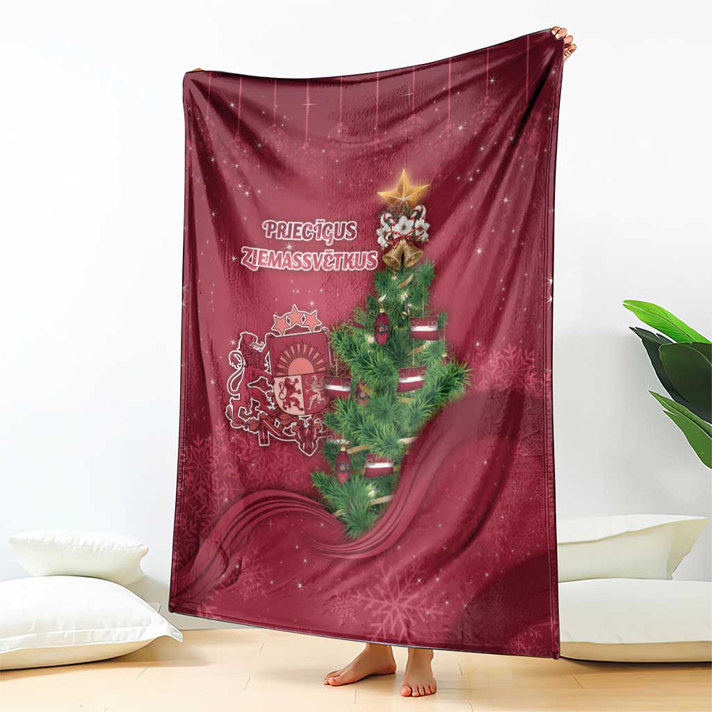 Latvia Christmas Blanket Xmas Tree Latvija - Wonder Print Shop