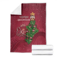 Latvia Christmas Blanket Xmas Tree Latvija - Wonder Print Shop