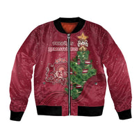 Latvia Christmas Bomber Jacket Xmas Tree Latvija - Wonder Print Shop