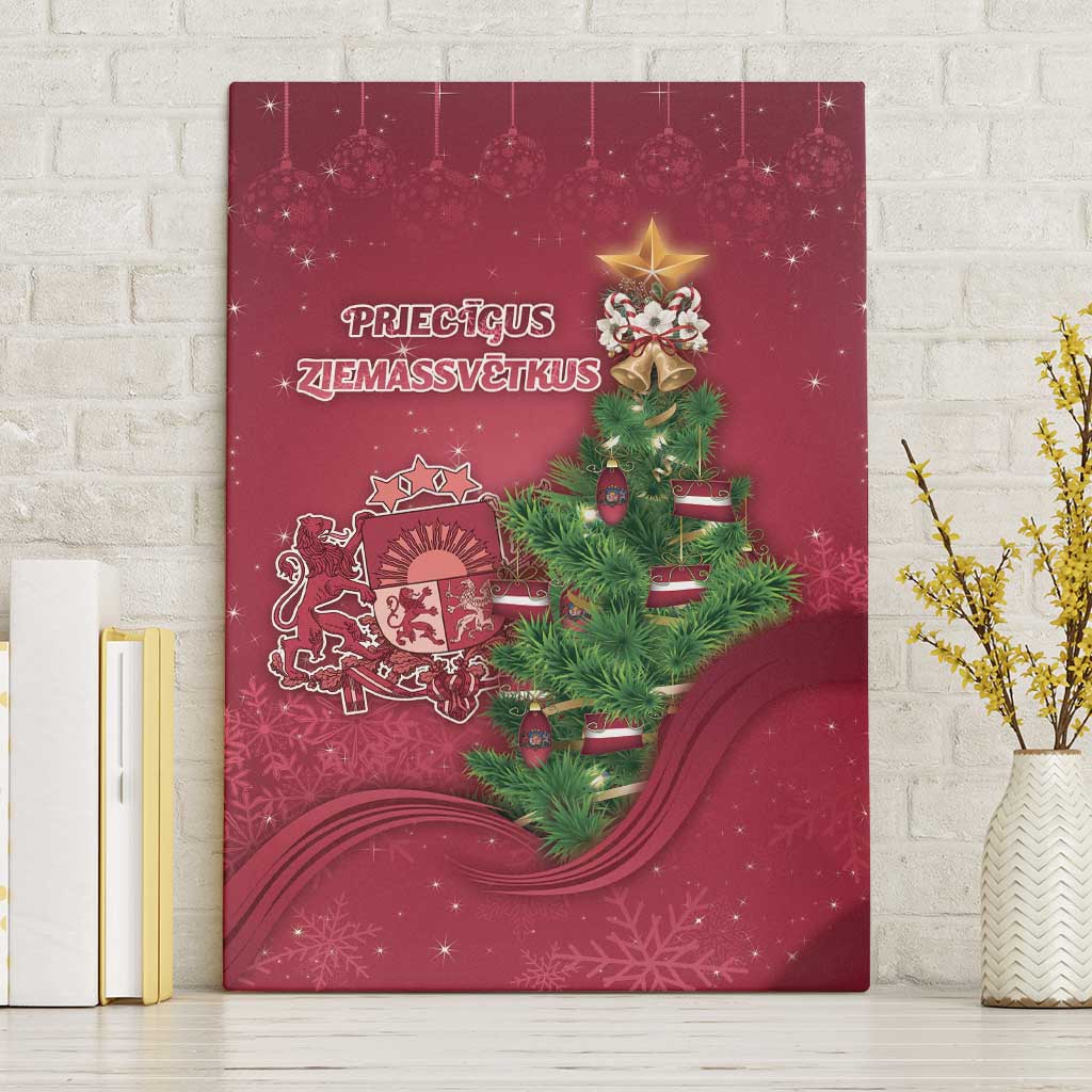 Latvia Christmas Canvas Wall Art Xmas Tree Latvija - Wonder Print Shop