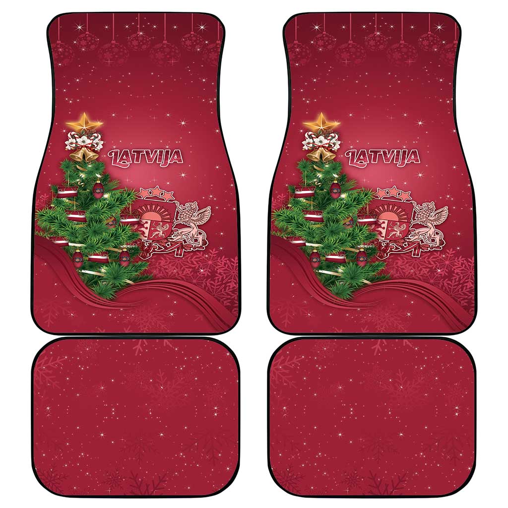Latvia Christmas Car Mats Xmas Tree Latvija - Wonder Print Shop