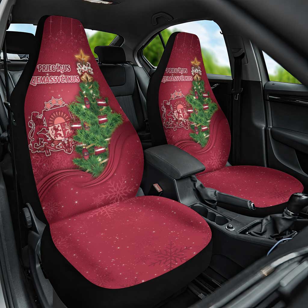 Latvia Christmas Car Seat Cover Xmas Tree Latvija - Wonder Print Shop