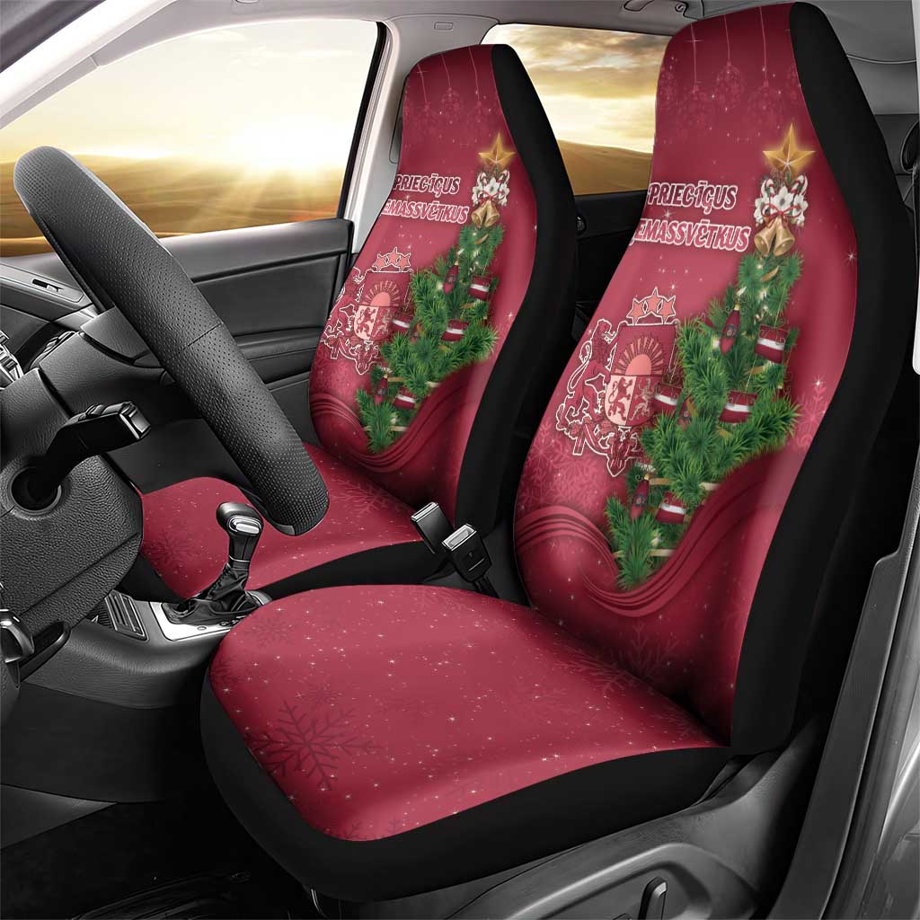 Latvia Christmas Car Seat Cover Xmas Tree Latvija - Wonder Print Shop