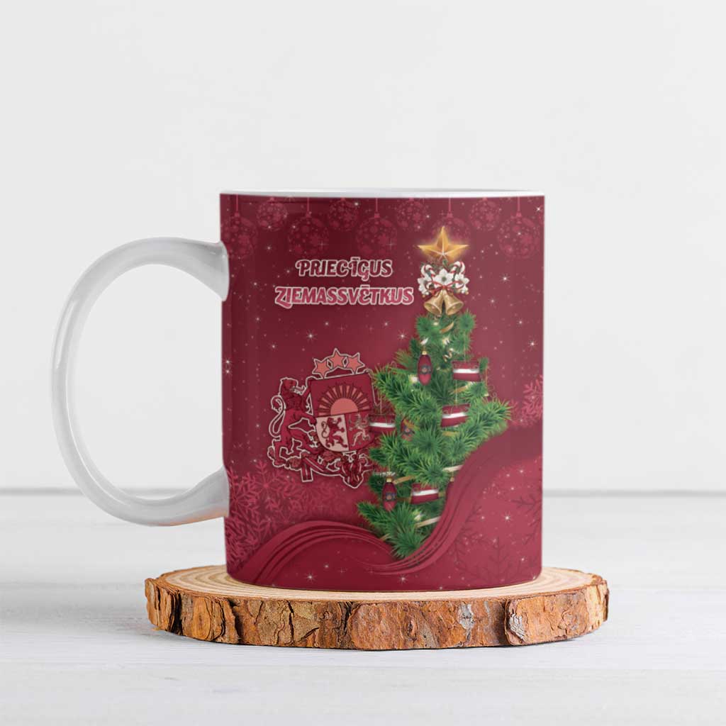 Latvia Christmas Ceramic Mug Xmas Tree Latvija - Wonder Print Shop