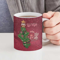 Latvia Christmas Ceramic Mug Xmas Tree Latvija - Wonder Print Shop