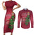 Latvia Christmas Couples Matching Short Sleeve Bodycon Dress and Long Sleeve Button Shirt Xmas Tree Latvija - Wonder Print Shop