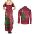 Latvia Christmas Couples Matching Summer Maxi Dress and Long Sleeve Button Shirt Xmas Tree Latvija - Wonder Print Shop