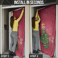 Latvia Christmas Door Cover Xmas Tree Latvija - Wonder Print Shop