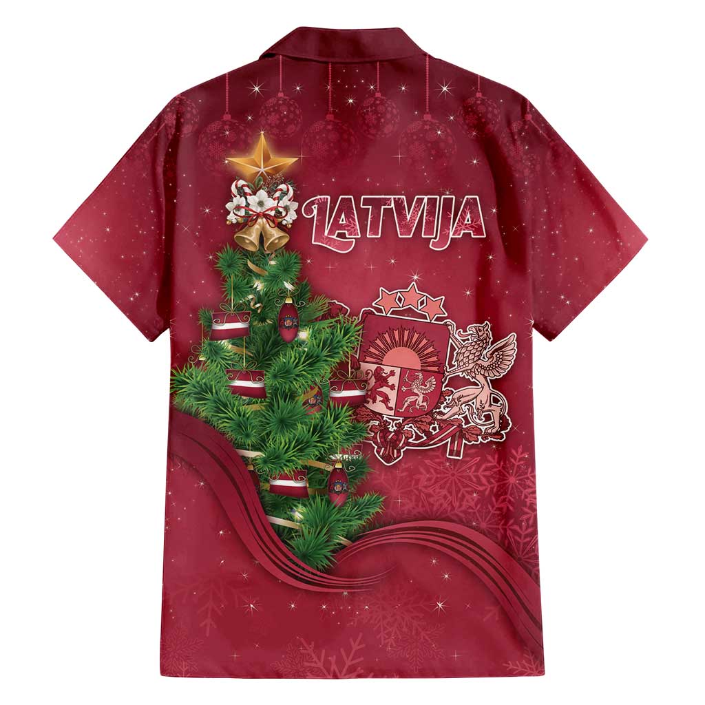 Latvia Christmas Family Matching Puletasi and Hawaiian Shirt Xmas Tree Latvija - Wonder Print Shop