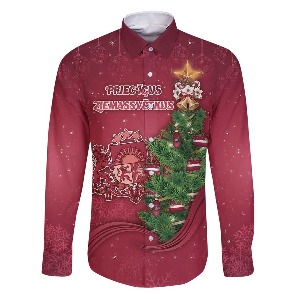 Latvia Christmas Family Matching Puletasi and Hawaiian Shirt Xmas Tree Latvija - Wonder Print Shop