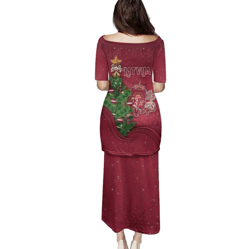 Latvia Christmas Family Matching Puletasi and Hawaiian Shirt Xmas Tree Latvija - Wonder Print Shop