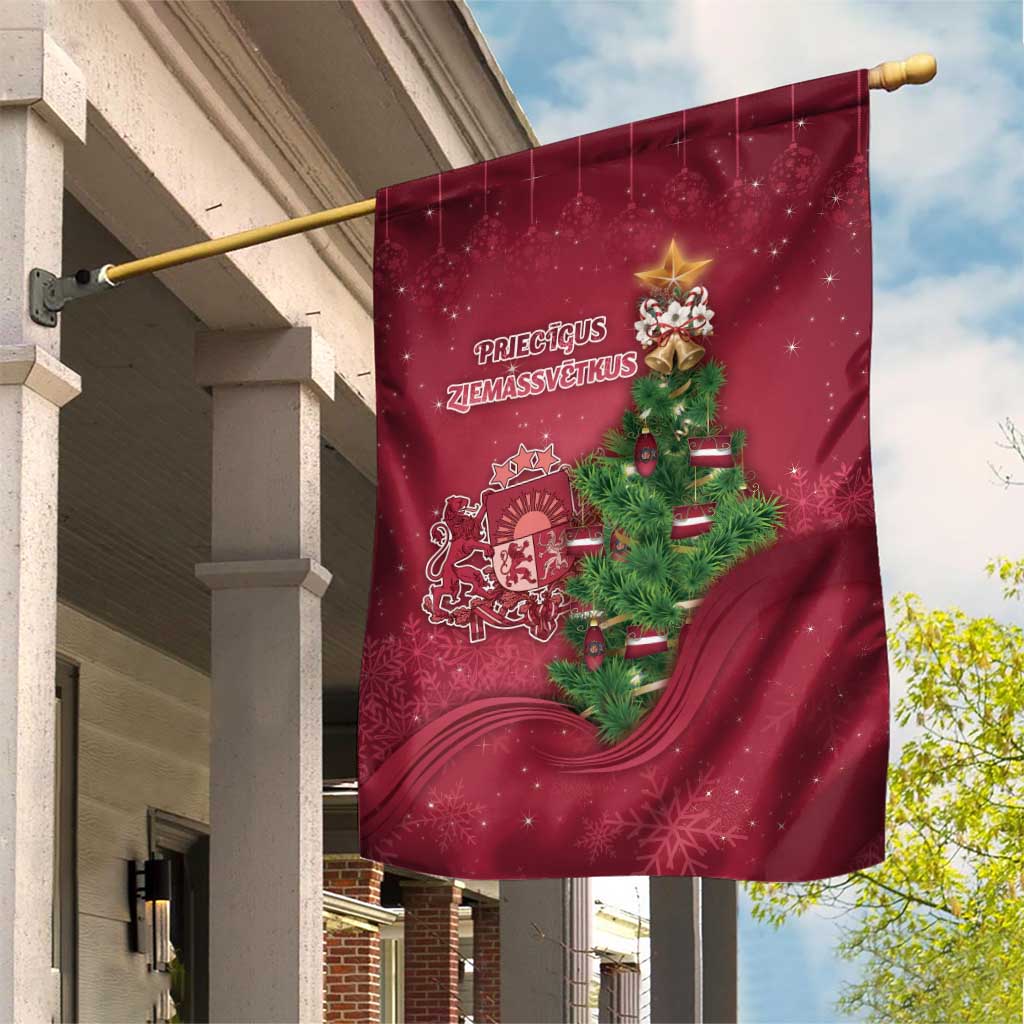 Latvia Christmas Garden Flag Xmas Tree Latvija - Wonder Print Shop