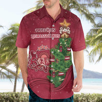 Latvia Christmas Hawaiian Shirt Xmas Tree Latvija - Wonder Print Shop