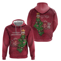 Latvia Christmas Hoodie Xmas Tree Latvija - Wonder Print Shop