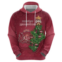 Latvia Christmas Hoodie Xmas Tree Latvija - Wonder Print Shop