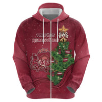 Latvia Christmas Hoodie Xmas Tree Latvija - Wonder Print Shop