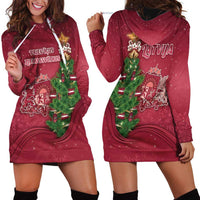 Latvia Christmas Hoodie Dress Xmas Tree Latvija - Wonder Print Shop
