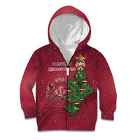 Latvia Christmas Kid Hoodie Xmas Tree Latvija - Wonder Print Shop