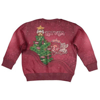 Latvia Christmas Kid Ugly Christmas Sweater Xmas Tree Latvija - Wonder Print Shop