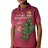 Latvia Christmas Kid Polo Shirt Xmas Tree Latvija - Wonder Print Shop