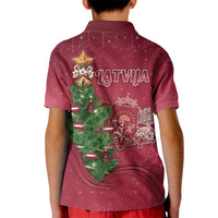 Latvia Christmas Kid Polo Shirt Xmas Tree Latvija - Wonder Print Shop