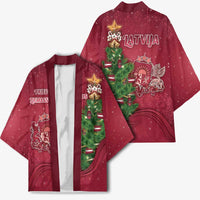 Latvia Christmas Kimono Xmas Tree Latvija - Wonder Print Shop