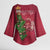 Latvia Christmas Kimono Sleeve Blouse Xmas Tree Latvija - Wonder Print Shop