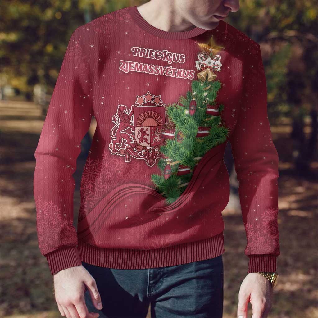 Latvia Christmas Ugly Christmas Sweater Xmas Tree Latvija - Wonder Print Shop