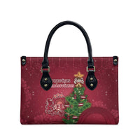 Latvia Christmas Leather Bag Xmas Tree Latvija - Wonder Print Shop