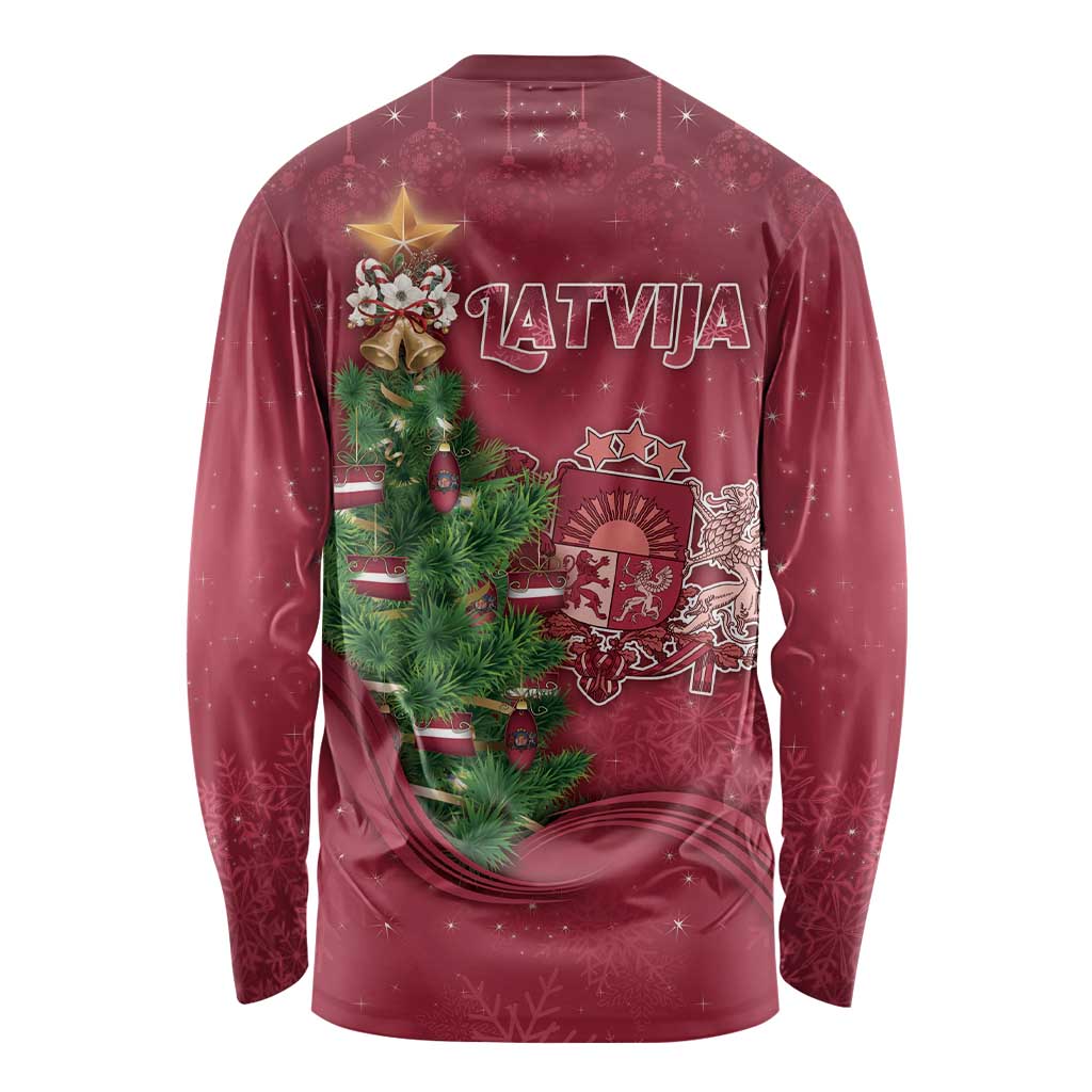 Latvia Christmas Long Sleeve Shirt Xmas Tree Latvija - Wonder Print Shop