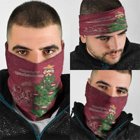 Latvia Christmas Neck Gaiter Xmas Tree Latvija - Wonder Print Shop