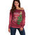 Latvia Christmas Off Shoulder Sweater Xmas Tree Latvija - Wonder Print Shop