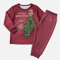 Latvia Christmas Pajama Set Xmas Tree Latvija - Wonder Print Shop