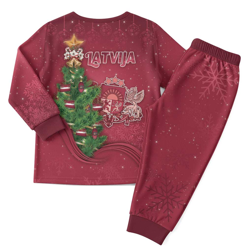 Latvia Christmas Pajama Set Xmas Tree Latvija - Wonder Print Shop