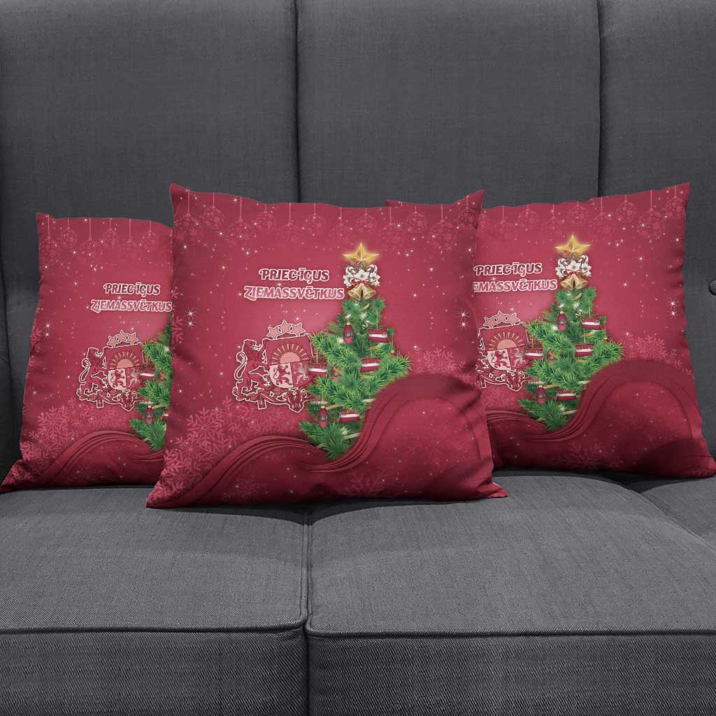 Latvia Christmas Pillow Cover Xmas Tree Latvija - Wonder Print Shop