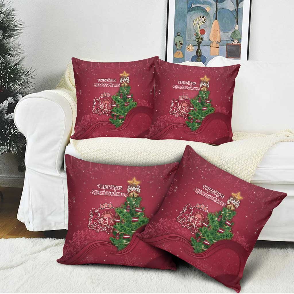 Latvia Christmas Pillow Cover Xmas Tree Latvija - Wonder Print Shop