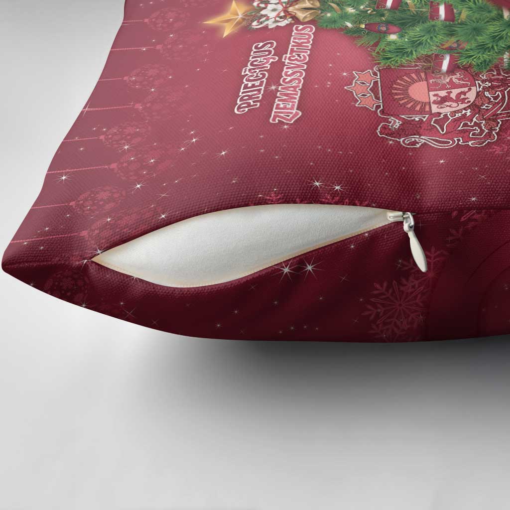 Latvia Christmas Pillow Cover Xmas Tree Latvija - Wonder Print Shop