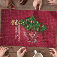 Latvia Christmas Puzzle Xmas Tree Latvija - Wonder Print Shop
