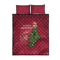 Latvia Christmas Quilt Bed Set Xmas Tree Latvija - Wonder Print Shop